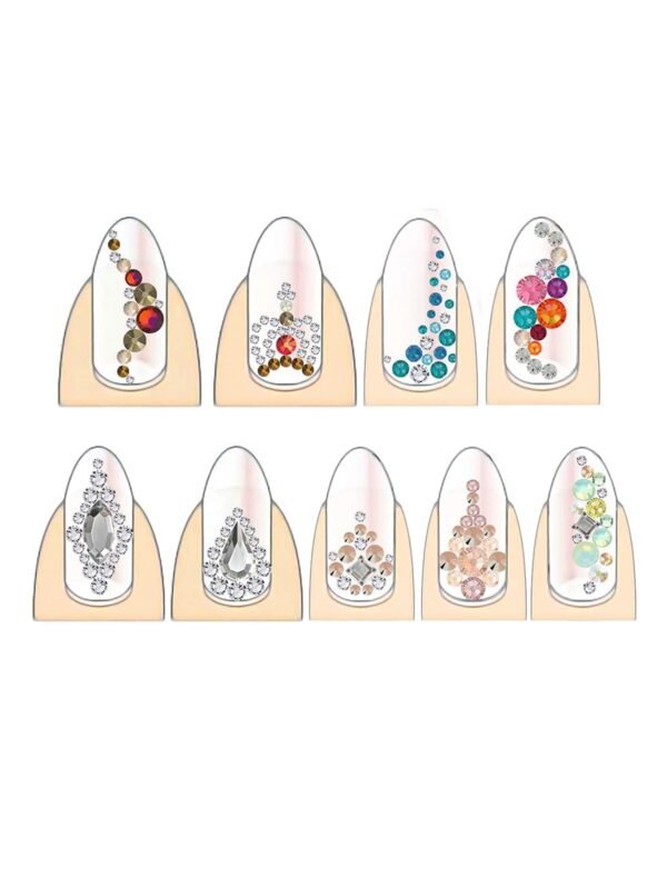 12 grilles strass blancs – Image 10
