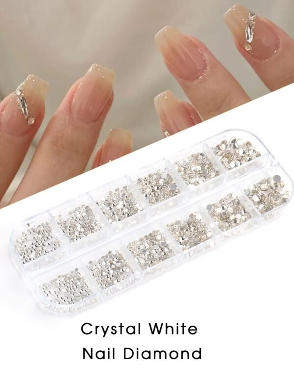 12 grilles strass blancs – Image 8