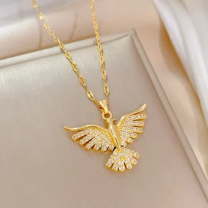 Collier Phénix Ailes Femme