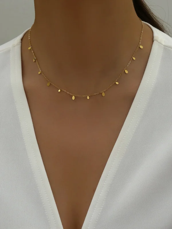 Collier Larme Mode Minimaliste – Image 3