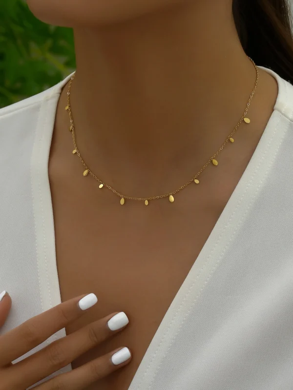 Collier Larme Mode Minimaliste