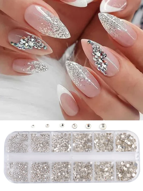12 grilles strass blancs – Image 9