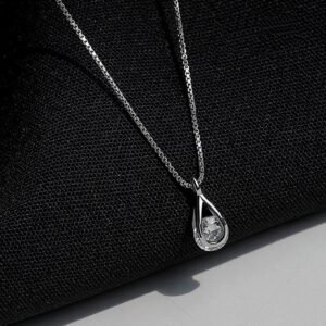 Collier Goutte Inox Femme
