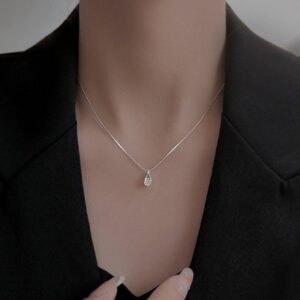 Collier Goutte Inox Femme