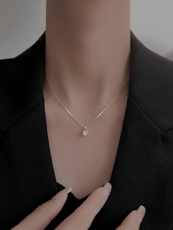 Collier Goutte Inox Femme