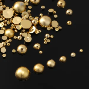 200 pcs Perles or plat
