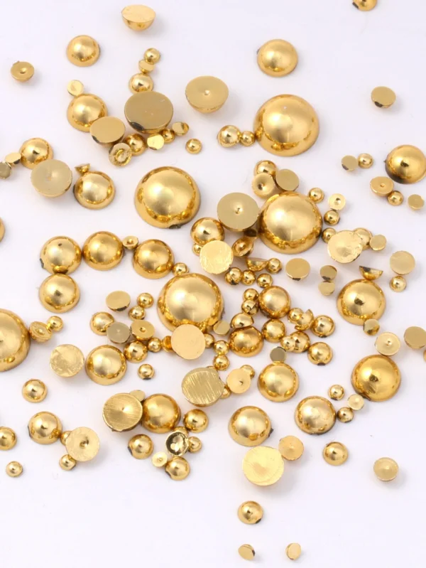 200 pcs Perles or plat – Image 4