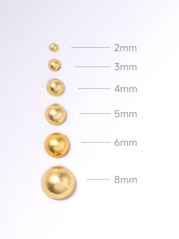 200 pcs Perles or plat – Image 3