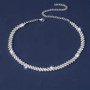 Collier Goutte Strass Mariage