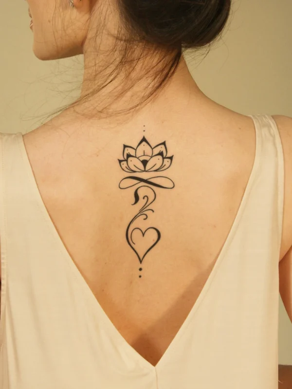 2 pcs tatouages lotus bleu – Image 5