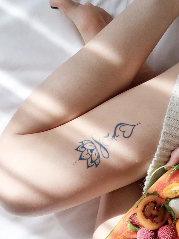 2 pcs tatouages lotus bleu – Image 4