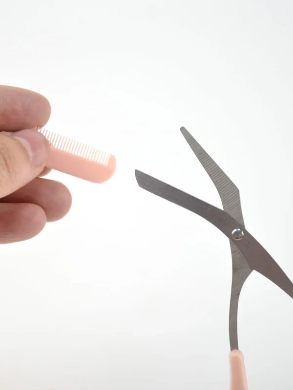 Ciseaux à sourcils avec peigne – Image 4