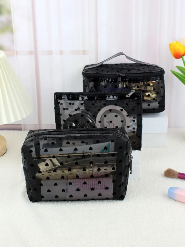3 pcs sac maquillage voyage – Image 2