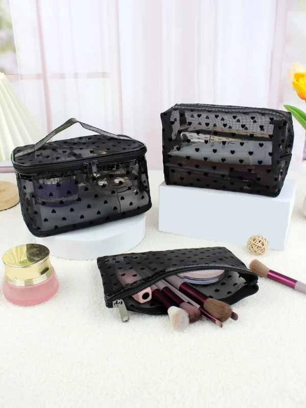 3 pcs sac maquillage voyage – Image 3