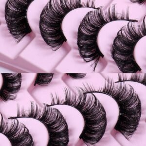 10 Paires De Bandes De Cils Russes