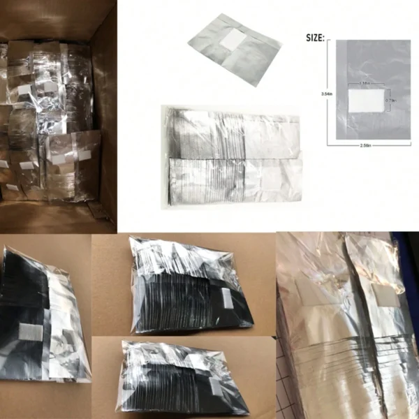 100 pcs pads coton foil – Image 3