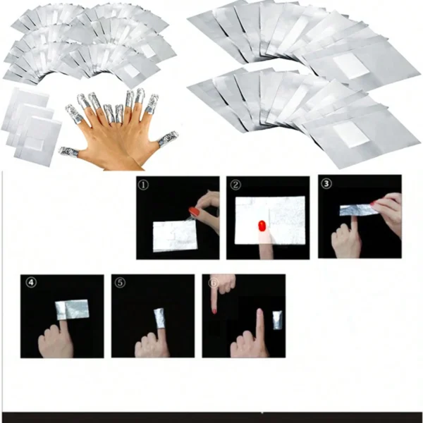 100 pcs pads coton foil – Image 4
