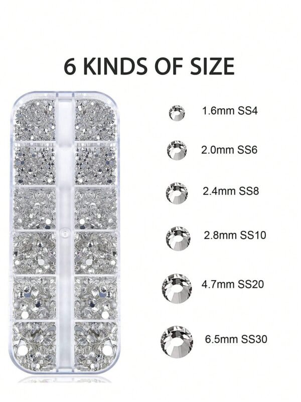 12 grilles strass cristal