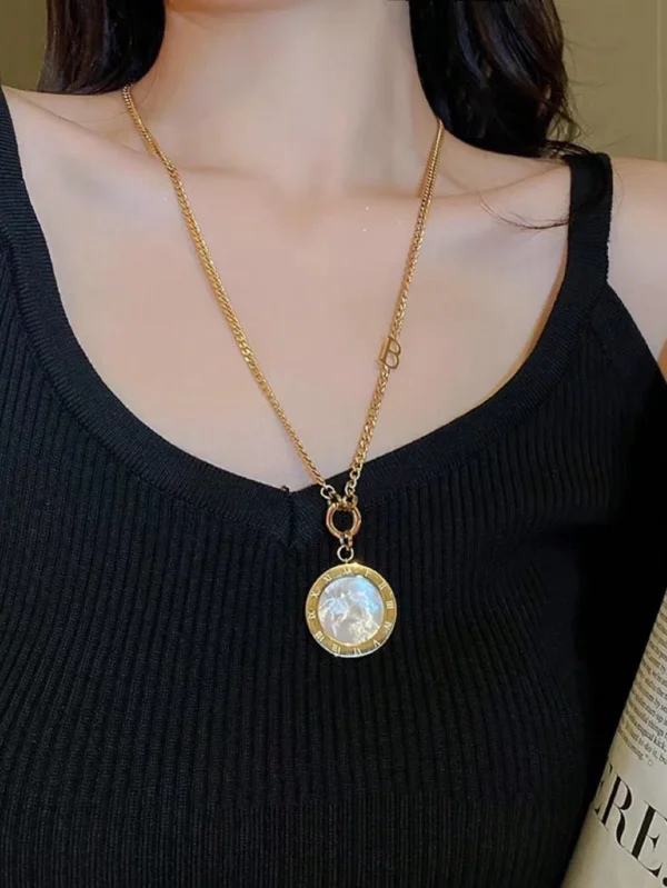 Collier Noir Blanc Double – Image 5