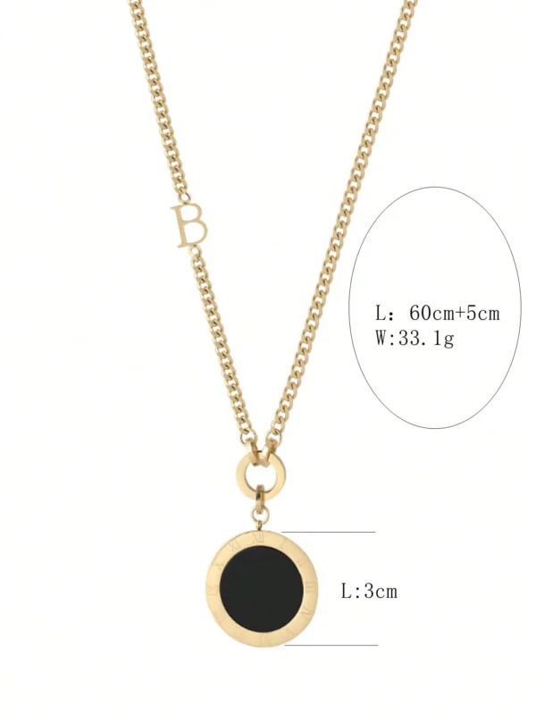 Collier Noir Blanc Double – Image 9