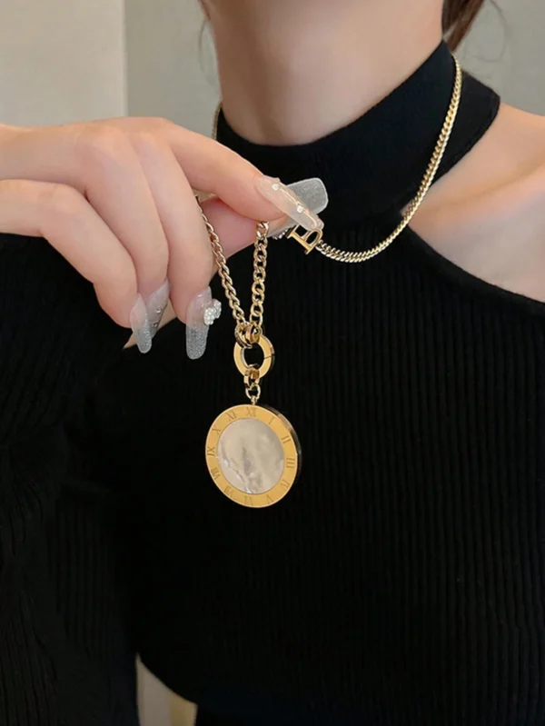 Collier Noir Blanc Double – Image 16