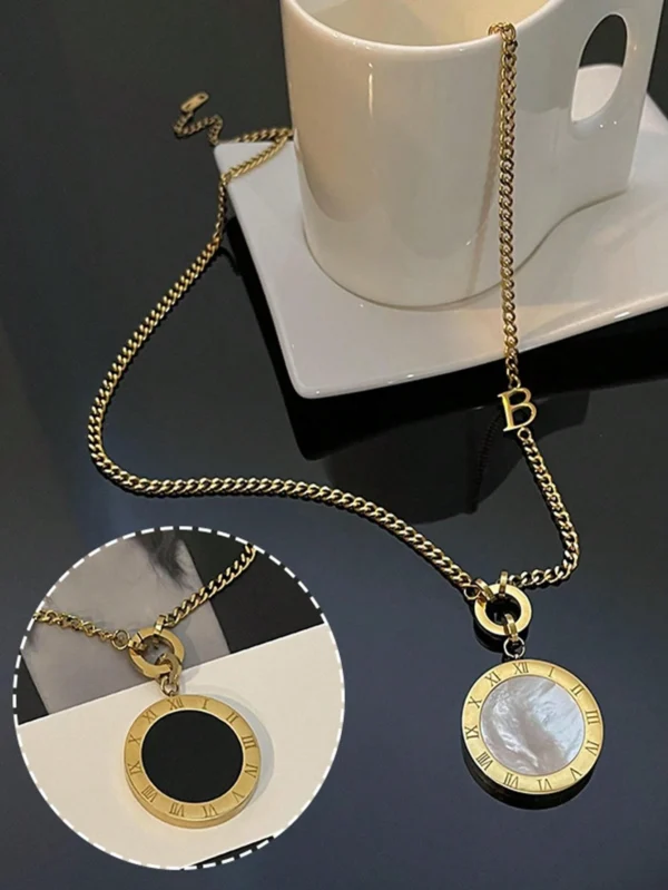 Collier Noir Blanc Double – Image 19