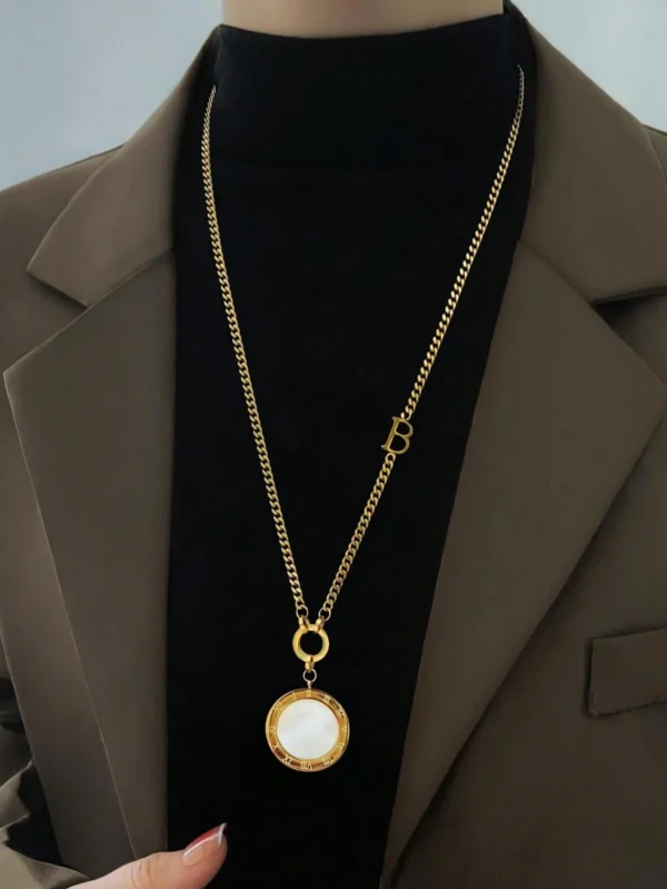 Collier Noir Blanc Double – Image 12