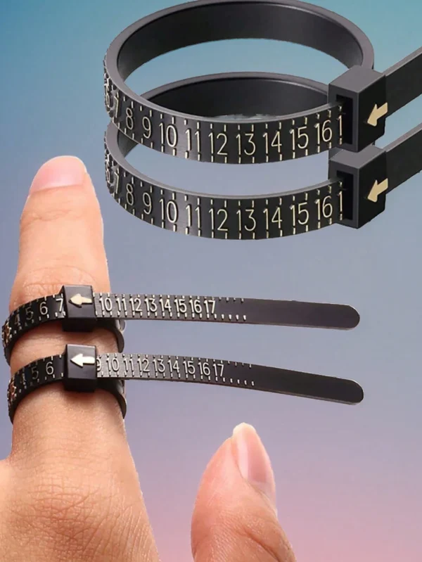 1 pc Baguier mesure bague – Image 2