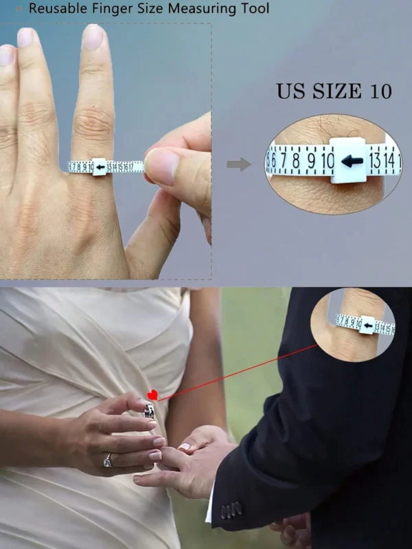 1 pc Baguier mesure bague – Image 9