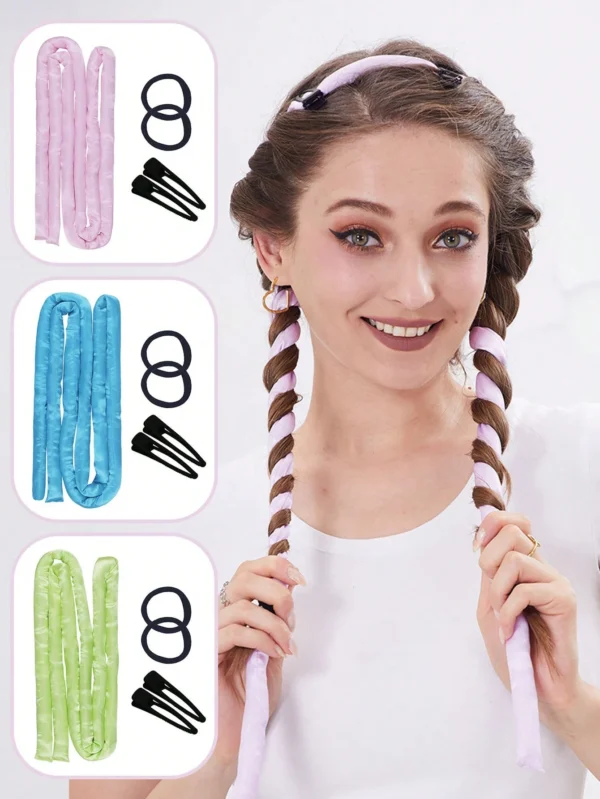 Friseur satin éponge cheveux