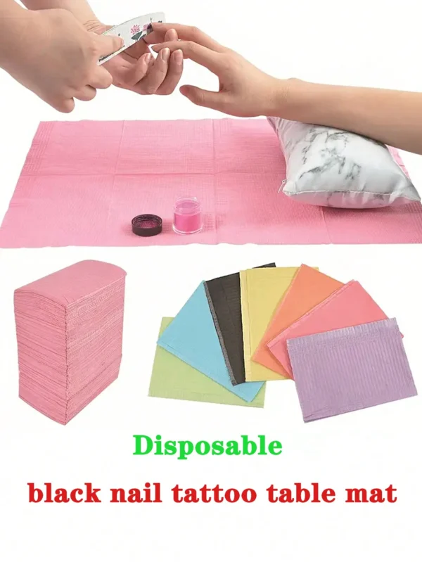 25 pcs tapis table jetable noir – Image 2