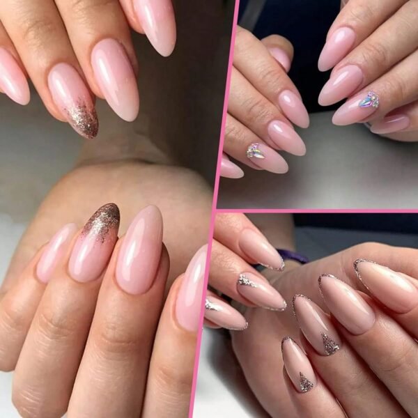 120 pcs ongles amande mats transparents – Image 7
