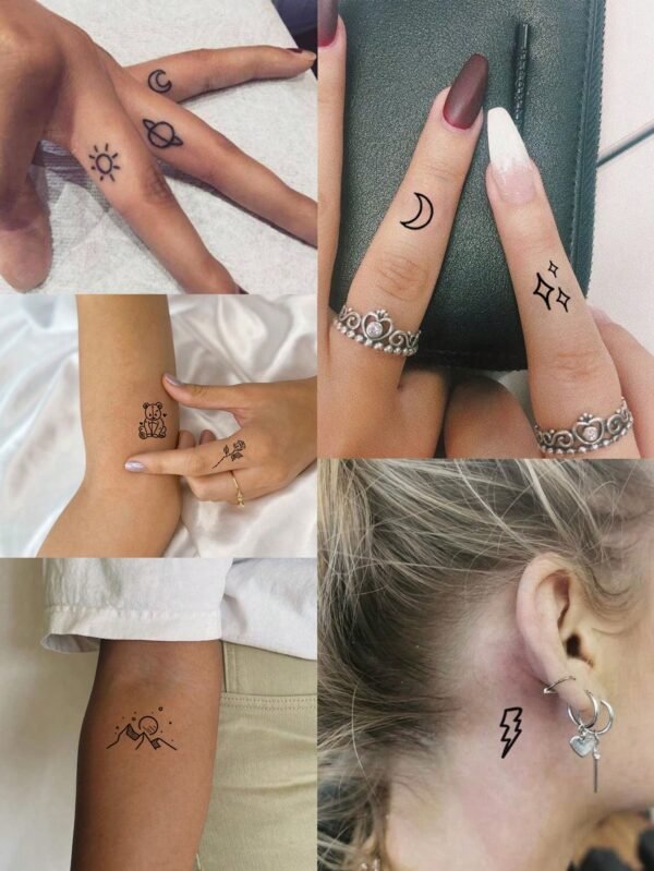 20 feuilles tattoos arbre ciel – Image 2
