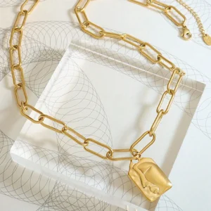 Collier multi vintage unique