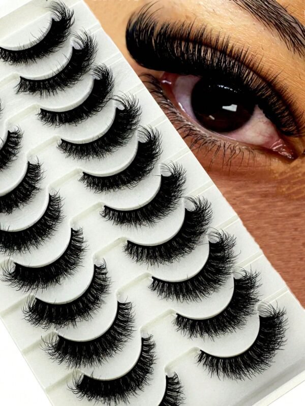 10 paires cils moelleux