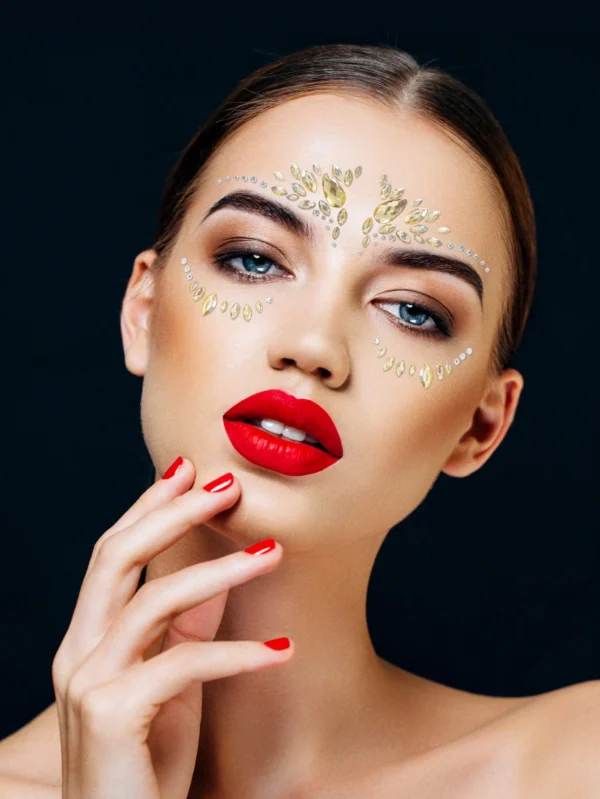 1 feuille strass visage – Image 5