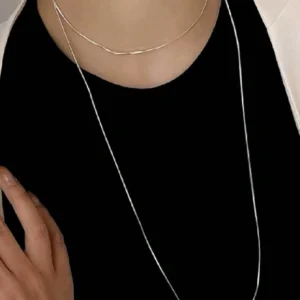 Collier Chaîne Pull Double