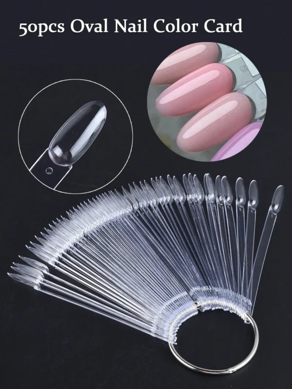 50 pcs nuancier gel transparent