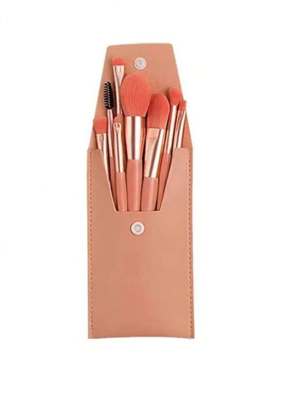 8 pcs pinceaux rose corail – Image 5