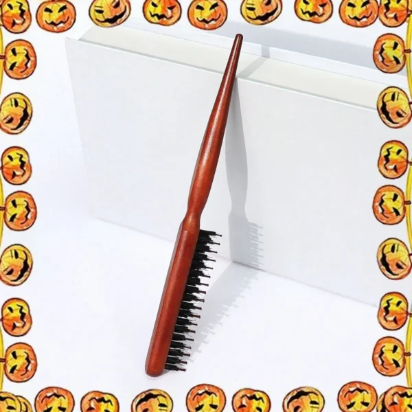 Brosse cheveux arrière bois – Image 5