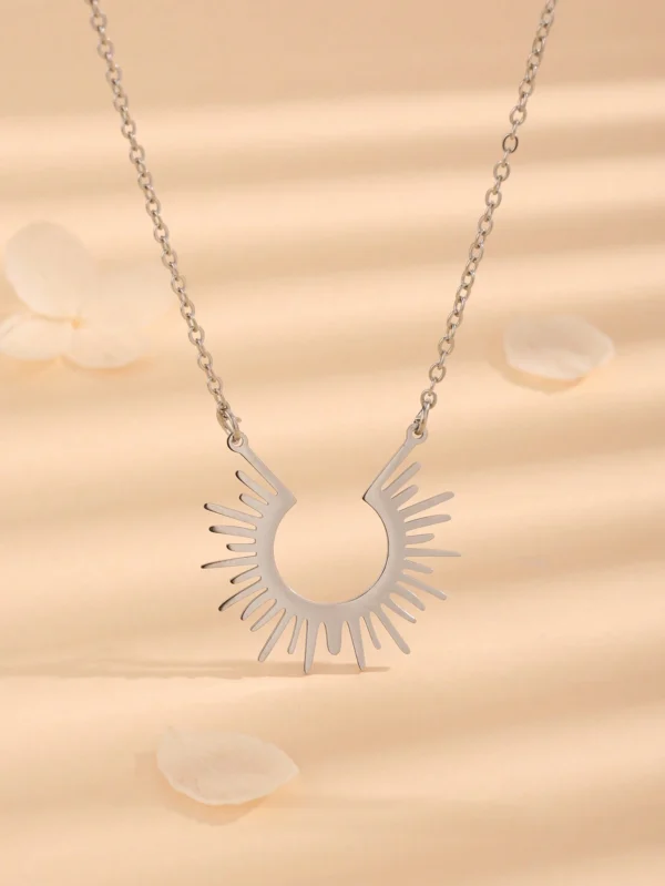 Collier Tournesol Simple Femme
