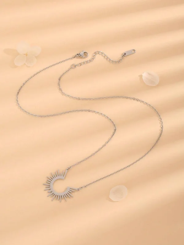 Collier Tournesol Simple Femme – Image 8