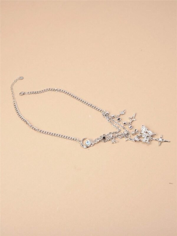 Collier Papillon Lune Strass – Image 8