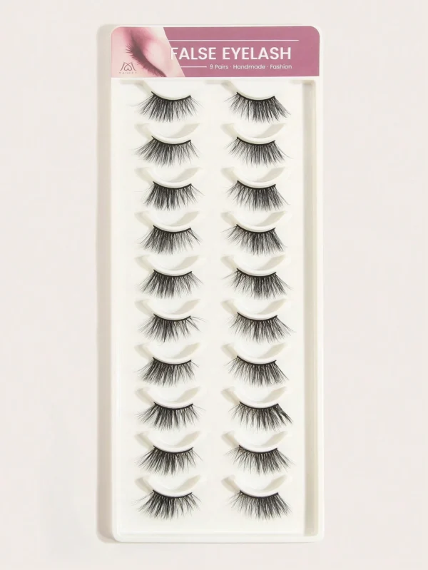 10 paires demi-cils épais manga – Image 2