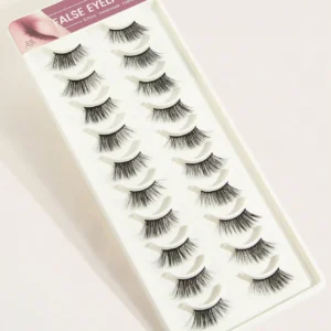 10 paires demi-cils épais manga