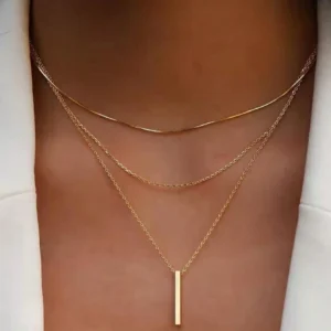 Collier Barre Bohème Superposé