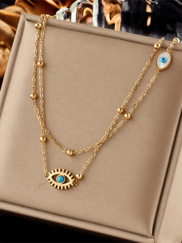 Collier turquoise œil bleu – Image 9