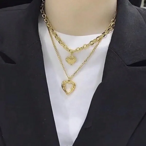 Collier cœur double – Image 5