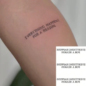 1 pc tatouage phrase poignet