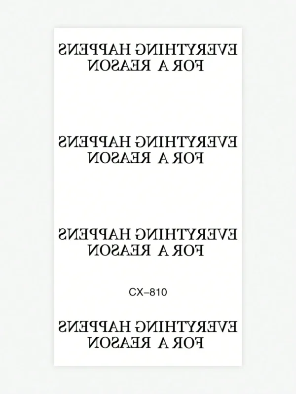 1 pc tatouage phrase poignet – Image 3